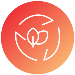Vector Design Leaf Recycle Icon Style