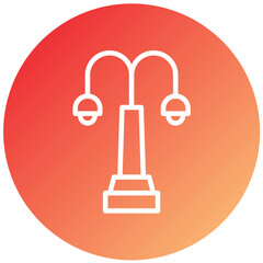 Vector Design Street Light Icon Style