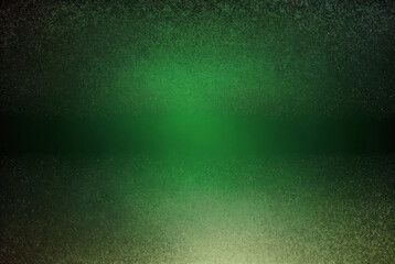 Green festive holiday glittery Christmas background. Abstract shimmering bright background