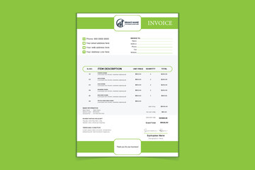 invoice template Vector design for your business
