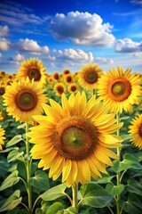 Fototapeta premium sunflowers in the field