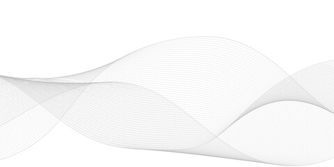 Grey and white abstract wavy flowing particles. White paper wave and curve line background. Digital futuristic technology concept. Vector illustration