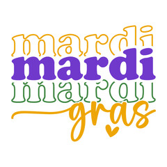 Mardi Gras Saying SVG PNG Design