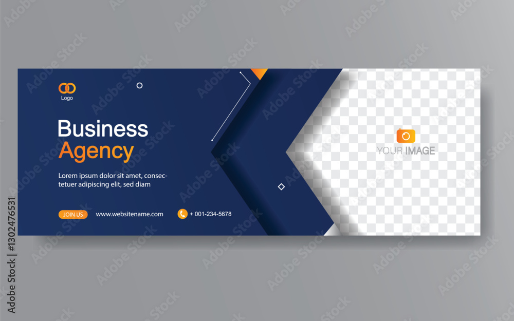 Wall mural vector abstract design web banner template. web design elements - header design. abstract geometric 