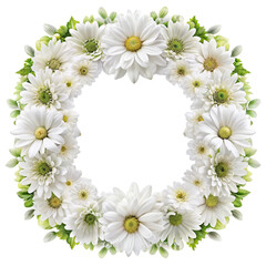Fototapeta premium frame from white flowers