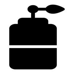 perfume bottle featuring horizontal stripe patterns, representing balance, stability, and contemporary style.