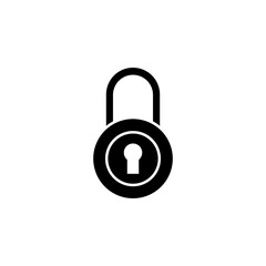 Padlock glyph icon