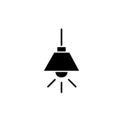 Lamp glyph icon