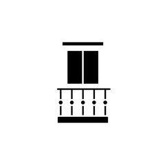 Balcony glyph icon