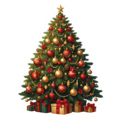 christmas tree with gifts