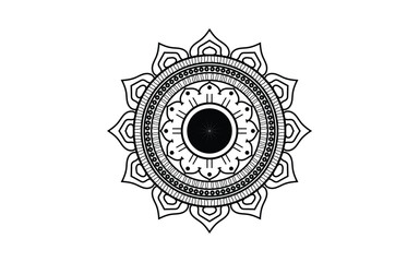 Old italian wrought iron grating with floral decorations against a white background for easy selection