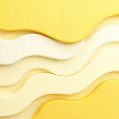 Obraz premium Sunny Tones Blending Smoothly in Elegant Wavy Patterns ,created with generative AI technology 