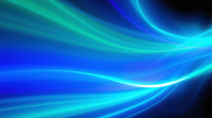 A mesmerizing deep-sea glow where cyan, electric green, and ultraviolet blend in a fluid, bioluminescent gradient, radiating ethereal light.