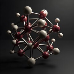 Obraz premium 3d model of molecule