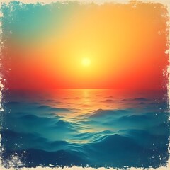 Obraz premium sea and sunset