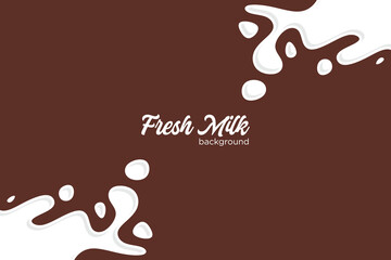 Milk splash background vector illustration