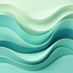 Layered Aqua Curves Creating a Smooth Calming Effect
,created with generative AI technology	