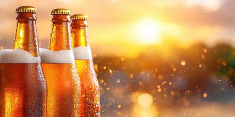 Golden Beer Banner