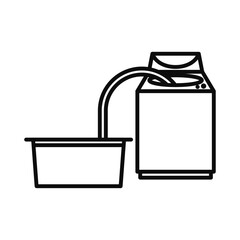 風呂の残り湯を使う節約のアイコン