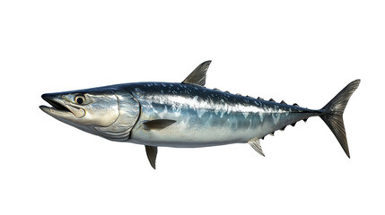 real tuna fish isolated on white background