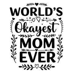 Fototapeta premium Heartfelt Mother's Day SVG Design