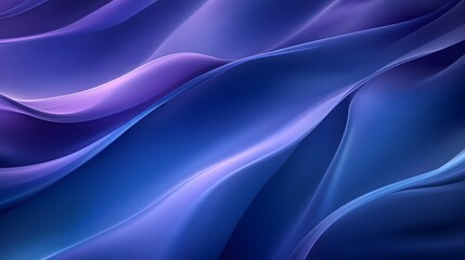 Obraz premium A vibrant, flowing abstract background showcasing smooth waves of blue and purple tones, perfect for creative projects.