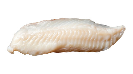 mineral fish meat on white background