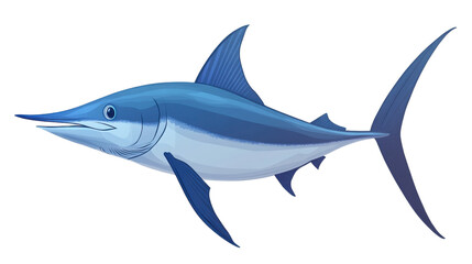 Obraz premium swordfish fish isolated on white background