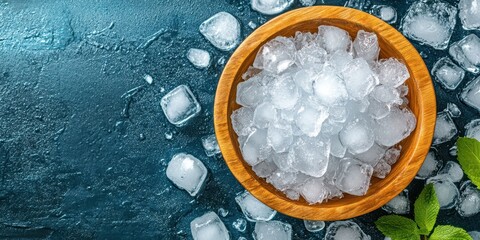 Frosted Ice Cubes Banner