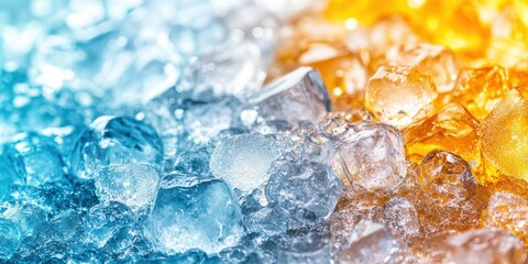 Frosted Ice Cubes Banner