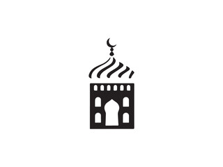 Obraz premium islamic building vector illustration