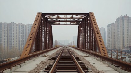A railway station under construction with steel trusses and platform structures.