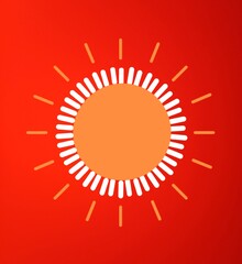 abstract background with a red button