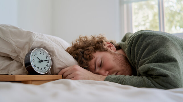 A sleepy morning struggle