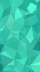 Obraz premium A Geometric Background Comprised Of Overlapping, Semi-Transparent Polygons In Varying Shades Of Teal And Mint Green, Exhibiting A Sharp, Almost Crystalline Structure, Rendered In A V.