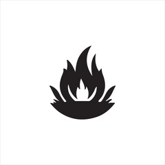 vector illustration of a fire