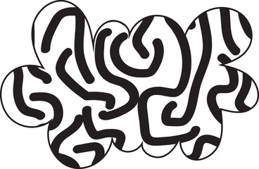 Floating Cloud Silhouette - Airy and Light Pattern