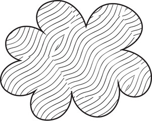 Hand-Drawn Cloud Pattern - Whimsical Sky Design