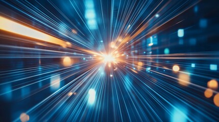 Visually striking poster design for industrial lighting with innovative effects and slogan