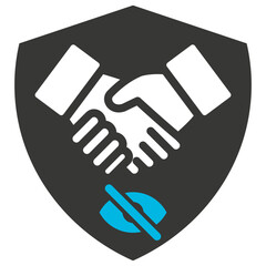 Exclusive Deal Glyph Blue Grey Icon