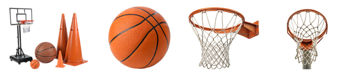Basketball equipment and accessories for practice - obrazy, fototapety, plakaty