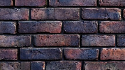 Naklejka premium Red bricks arranged in a staggered pattern, creating a classic and sturdy brick wall.