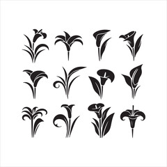vector set of plants