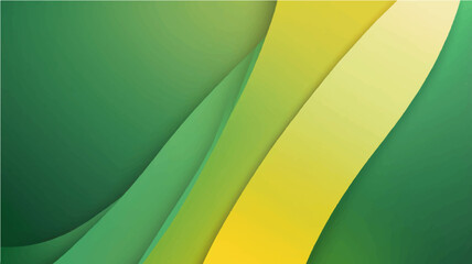 Fototapeta premium vector bright gradient background in green and yellow