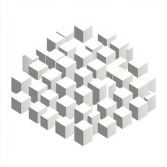 abstract 3d cubes