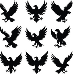 Obraz premium wings vector set