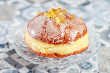 Fat Thursday celebration - traditional polish donuts filled with marmalade.