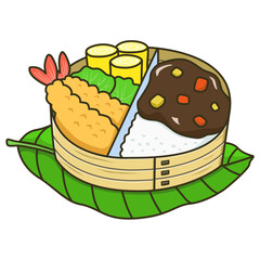 Japanese cuisine cartoon food illustration