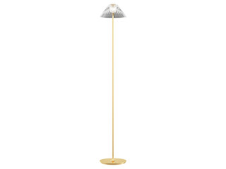 Blaze Floor Lamp - Elegant Lighting Fixture Against Black Background	
