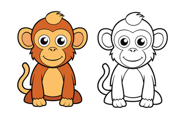  Unique Barbary Macaque Coloring Illustration